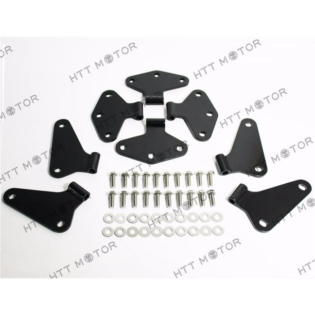 Kentrol Body Door Hinge Set 2 Door Black Stainless for Jeep Wrangler JK 07-18 Kentrol Body Door Hinge Set 2 Door Black Stainless for Jeep Wrangler JK 07-18
